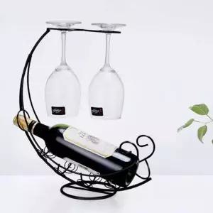 문라잇 와인잔걸이 와인랙(블랙) 와인병거치대