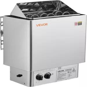 VEVOR 사우나 히터 4.5KW 240V 전기 스토브 사전 드릴 브래킷이 있는 건식 스팀 욕조 105~210 CU.FT 룸