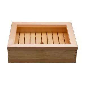 사시미 상자 스시 정리함 회숙성 보관함 횟집용 원목 접시 작은 35 x 28x9.8cm122063