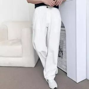 밴딩면바지 남자 와이드 팬츠 봄 여름 가을 남친룩