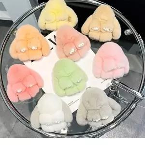 토끼 인형 열쇠고리 키링 귀여운 가방 악세서리 14cm (KYR-WC18F66)
