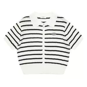 [보리보리/에꼴리에]여자 여름이월 스트라이프 케이블 집업 가디건(25B5084)