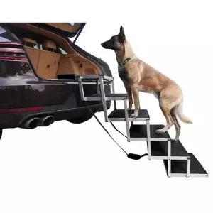 강아지 사다리 차량용 반려견 자동차 흑색 반려 5단 발판 SUV