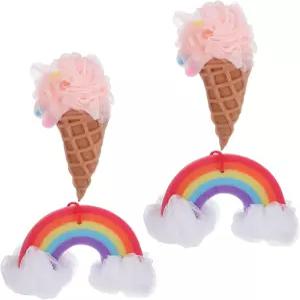 부드러운 클렌징과 욕실 목욕 액세서리를 위한 파토 스크림 모양의 루파 스펀지 4개 세트 메쉬 바디 워시