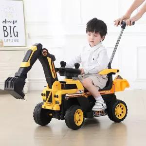 어린이 수동 전동 푸시카 선물 반 놀이 굴삭기 붕붕카 포크레인 조카