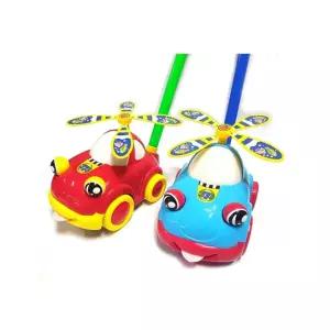 빠방 밀대 랜덤걸음마 보조기 친구 학습 아기 놀이 연습 도우미 배우 장난감