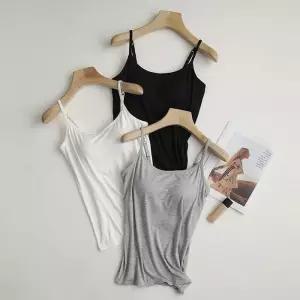 [라일리여성언더웨어] Rly 여성 노브라 캡내장 민소매 끈나시 이너 런닝 5