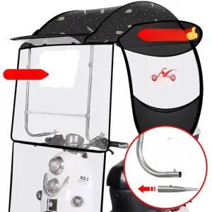 커버 캐노피 전동차 바람막이 투명 덮개 방수 레인 오토바이 스텐