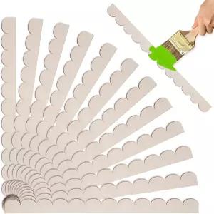 가리비 나무 트림 몰딩 장식 12팩 1.18 x 15.8 벽 캐비닛 선반 창문 문용 미완성