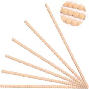 해미니 비즈 우드 트림 몰딩 장식 반 나무 보빈 15.7인치 미완성 3D 페인트칠 가능 가정용 벽장 캐비닛 문