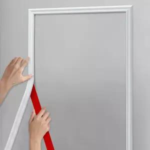 헝박 120 L x 0.9 W 필 앤 스틱 의자 레일 패널 몰딩 가정 장식 및 벽 보호를 위한 프리 프라이밍 트림