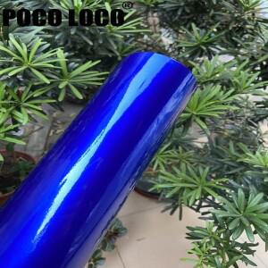 캔디 블루 광택 금속 비닐 포장 자동차 스티커 차량 바이크 오토바이 자전거 데칼랩