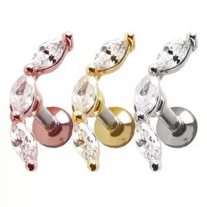 [NS홈쇼핑][미니아트] 써지컬 스틸 엔젤 큐빅 스틱 패션 피어싱 한쪽[35843832]