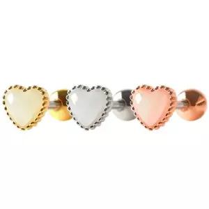 [NS홈쇼핑][미니아트] 써지컬 스틸 캔디 하트 패션 피어싱 한쪽[35843830]