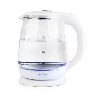 넥소버 유리 전기포트 커피포트 스텐레스 무선 전기주전자 1.7L