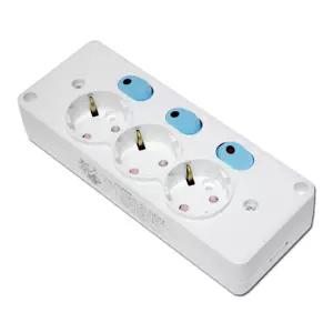 개별노출콘센트3구(위너스) / 선없는 노출 노출형 3구 접지 콘센트 개별 절전 스위치