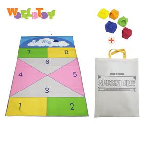 학교 체육교구 국내생산 어린이 KC인증 월드토이 민속 땅따먹기 사방치기 놀이 매트 러그(110x160cm)