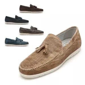 [롯데백화점]미소페 남성 캐주얼 펀칭 태슬 로퍼 021917022 2cm