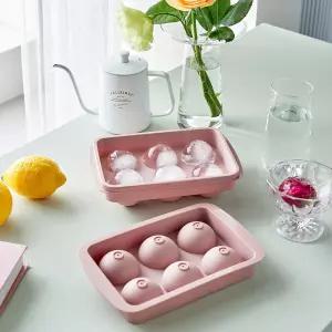 국산 왕 얼음트레이 6구 2P 얼음틀 홈카페 동그란 원형 아이스 하이볼