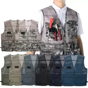 1 + 1 모렉스 캠퍼 왕 작업 망사 조끼 등산 마트 현장 택배 단체복 248