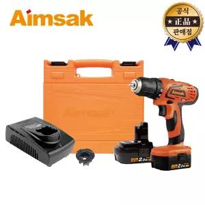 아임삭 충전드릴 AD314R 2.0ah 2베터리 14.4V AD314B 후속 충전 드라이버 드릴