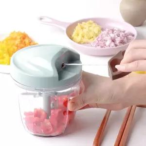 미니 야채 고추 만능 무선 수동 다지기 차퍼/마늘/기계/고기/채소/다짐기/분쇄기/믹서기/양념/이유식