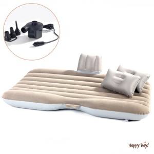 차량용에어매트+에어펌프 차량용 캠핑용품 차량 인텍스 에어 매트 캠핑 돗자리