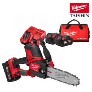 밀워키 M18 FHS20-502B 200MM 충전 18V 5.0Ah 체인톱 세트
