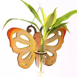 아트랄라 꽃병 품은 나비 식물키우기 봄만들기 반려식물 수경재배 공기정화