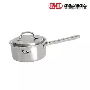 한일스텐레스 스플릿 통5중 스텐레스 IH 인덕션가능 편수냄비 16cm