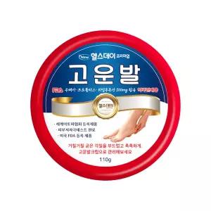헬스데이 프리미엄 고운발 110g 풋크림 발 각질제거 발 보습크림 