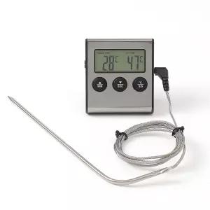 쿠킹잇 타이머 탐침 고기온도계(실버)