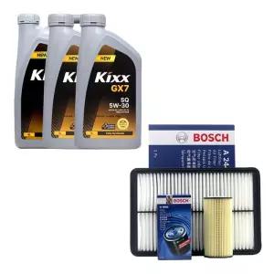 그랜져HG 3.0 가솔린 킥스 G1 5W30 6L 보쉬 오일필터+에어필터+엔진오일 패키지