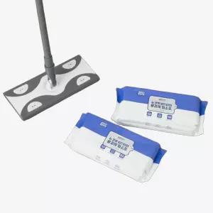 코멧 막대걸레 + 물걸레 청소포 30매 2팩 1세트