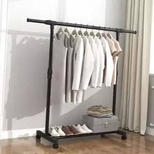길이 조절 행거 드레스 바퀴 튼튼한 이동식 행거 옷걸이 수납 철제 건조대 용품 생활