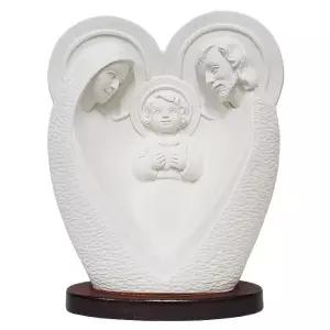 가톨릭천주교성물 성모상 하트 성가정 화이트