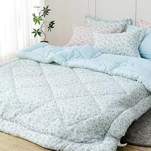 겨울 차렵이불 베개커버 세트 국산 슈퍼싱글 2컬러 이부자리 퀄팅 부드러운 플라워