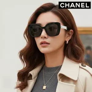 CHANEL 샤넬 화이트 레터링 선글라스 CH5422B 1026S4 53mm 명품 스퀘어 블랙 뿔테 패션 선글라스