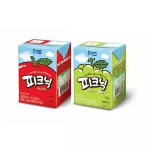 매일 피크닉 200ml 사과12개+청포도12개/팩주스/무료배송