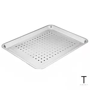 물빠짐 트레이 스텐 타공 채반 사각 채반 쟁반 정리대 50x35x2cm