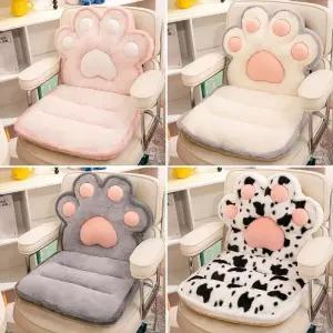 푹신한 전기 겨울 냥펀치 열선 온열 난방 방석 따뜻한 고정 의자용 장판 등받이 사무실