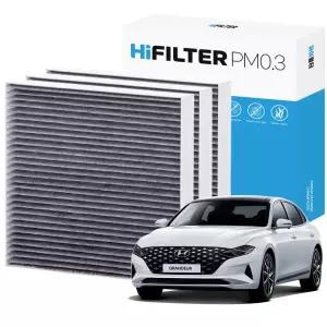 하이필터 PM0.3 자동차 활성탄 에어컨필터 더 뉴 그랜저 IG HEV PE 3개