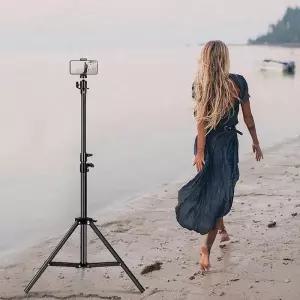 [룽스]볼헤드 삼각대 브이로그 촬영 스탠드 휴대폰 거치대