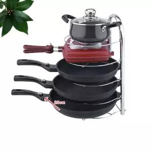 수납 정리대 주방 꽂이 후라이팬 거치대 선반