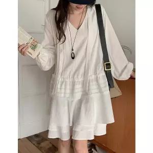 [공구우먼] [제작] 플리엘 핀턱 플레어 미디 원피스 86441 빅사이즈 여성의류