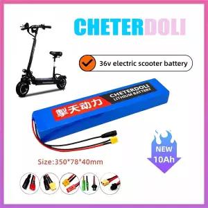 전동킥보드배터리 자전거 스쿠터 CHETERDOLI 10S4P 36V 10000mAh 42v 전기 배터리 팩 18650 리튬 M365 350W
