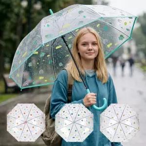 포켓몬 투명우산 60 예쁜 캐릭터 주니어 여자 여성 우산 경량 비닐 자동 큰 장우산