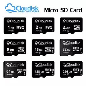 Cloudisk 마이크로 SD 메모리 카드 U3 128GB 64GB 32GB 256GB V30 C10 16GB 8GB 4GB 2GB 1GB A1 전화