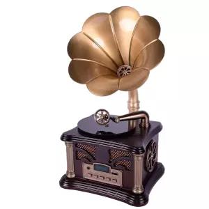 빈티지 블루투스 충전식 라디오 스피커 레트로 오디오 인테리어 소품