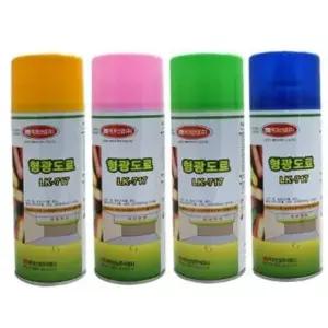 럭키 형광락카(녹색 핑크 황색 청색) 1박스 12개